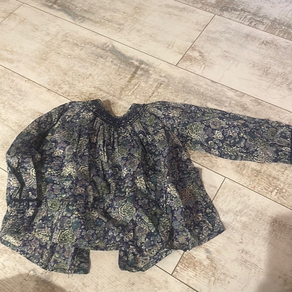 Bonpoint Floral Blouse Size 18 months